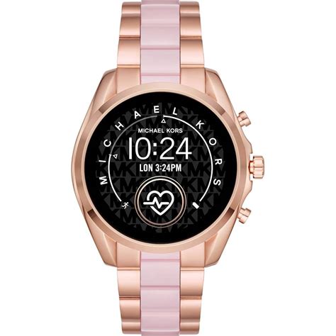 michael kors access bradshaw smartwatch rose gold pink|michael kors bradshaw smartwatch gold.